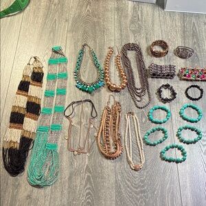 Bundle of Necklaces and Bracelets